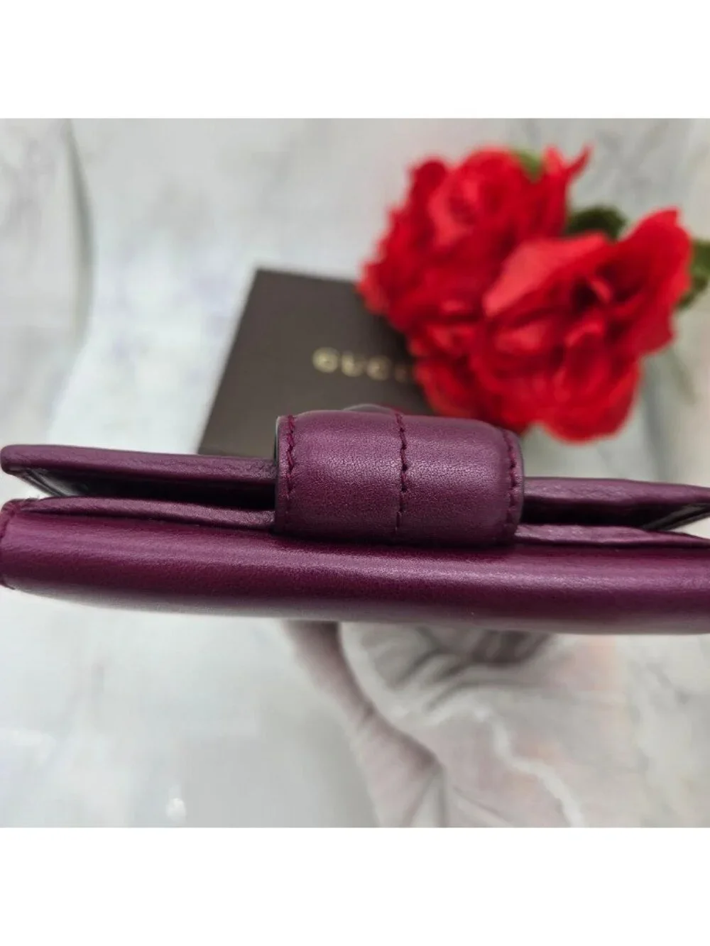 Gucci Fold Wallet Purple Interlocking G